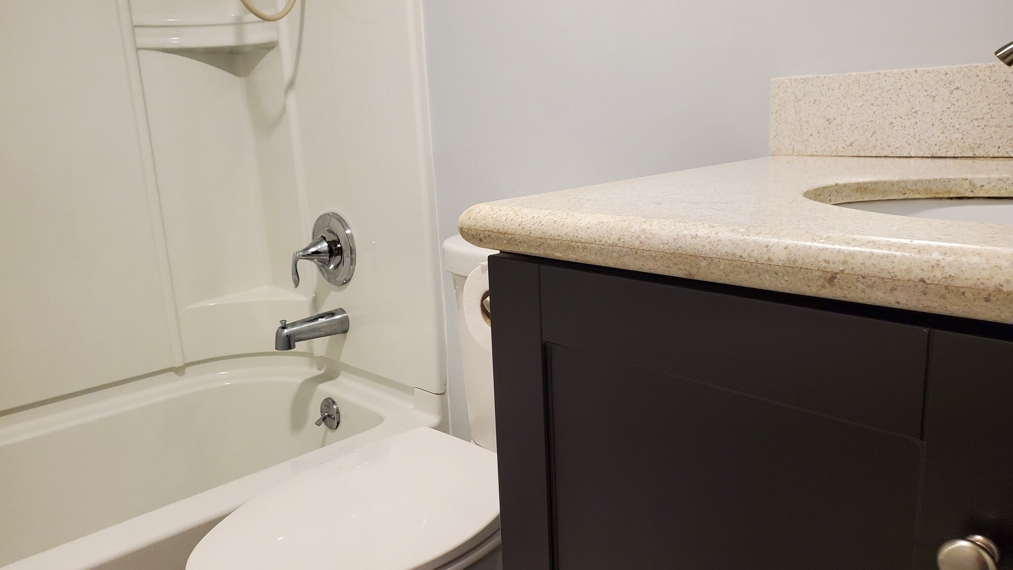 Bathroom with new fiberglass shower - 1650 Cedarwood Dr