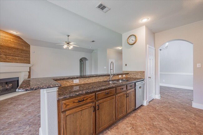 Open layout Kitchen with Granite Countertops - 5604 Balmorhea Dr