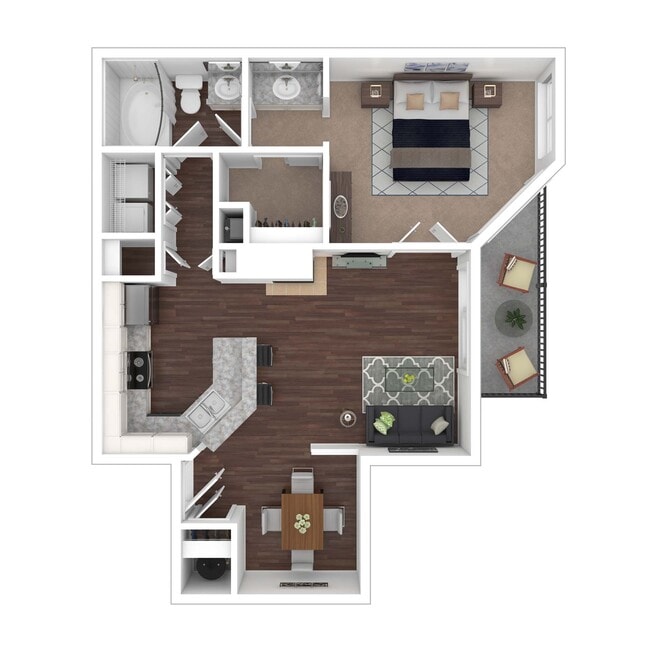 Floorplan - Noble Park Apartments