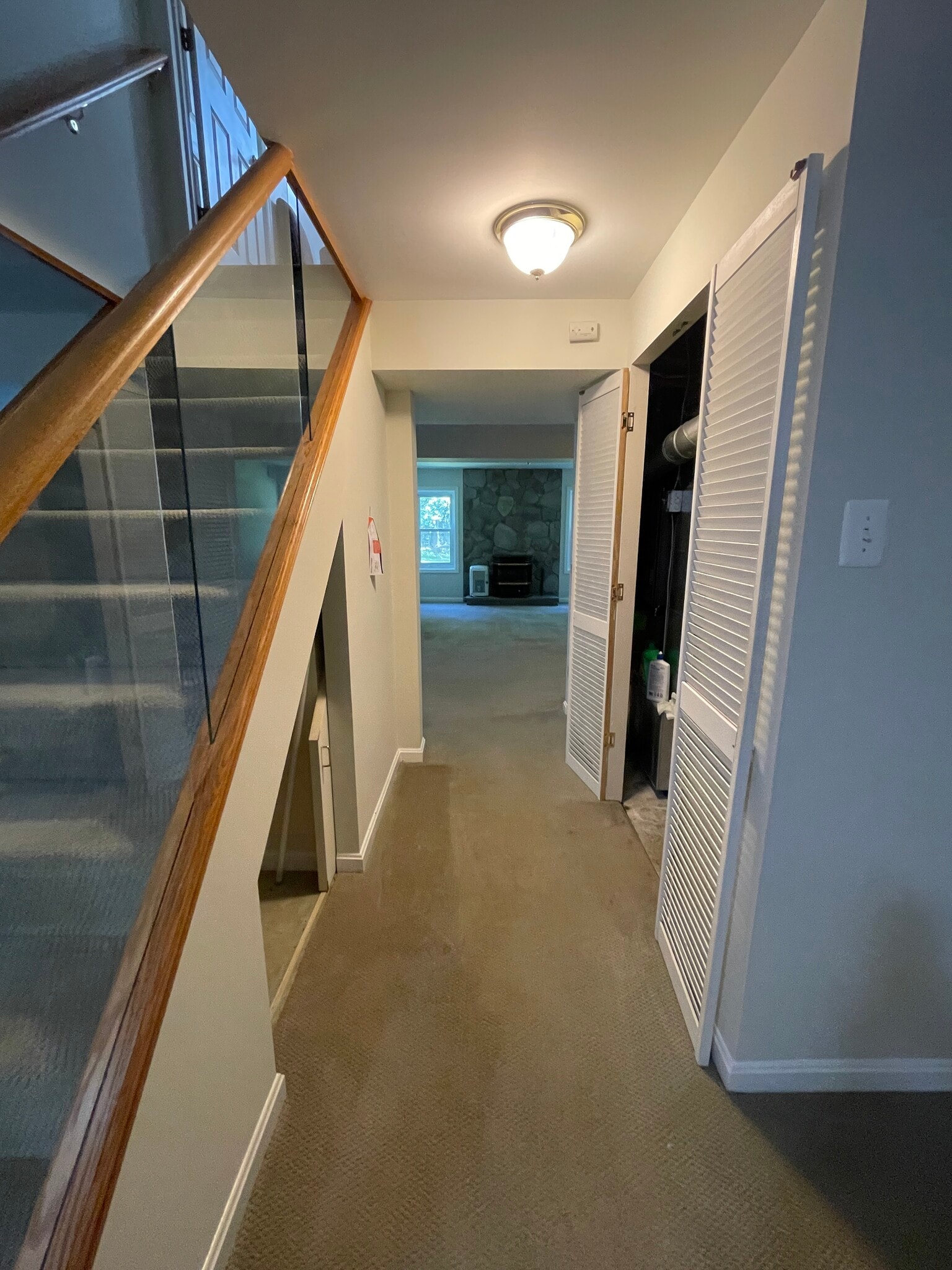 hallway to living room - 249 Amberleigh Dr