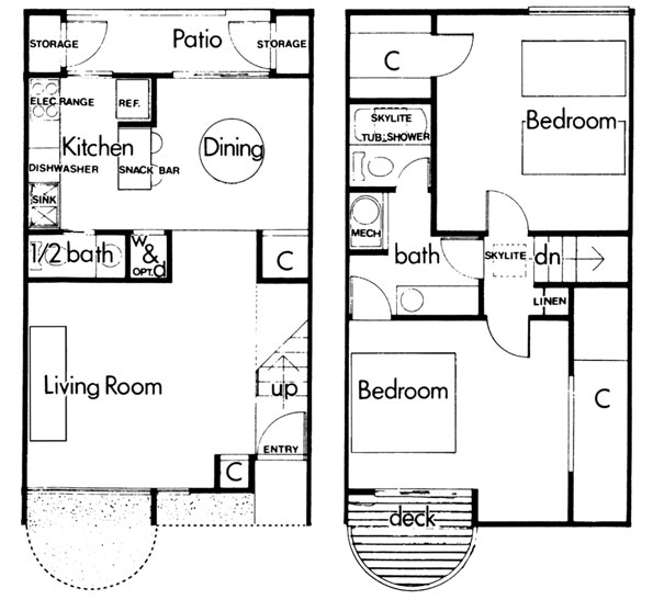 2BR/1.5BA Town House - Pepper Tree Apartments