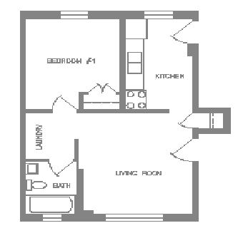 1BR/1BA - Hays Manor