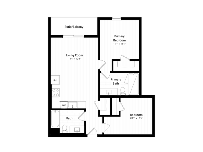 B - 2x2 floor plan THE CHARLIE SM YALE - THE CHARLIE SM YALE