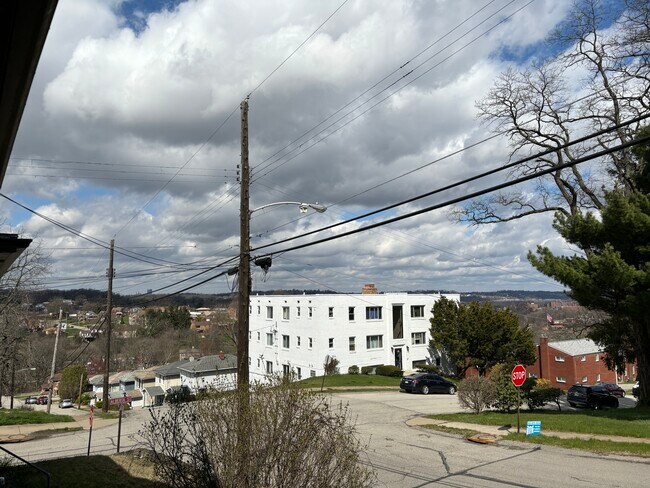 View from front porch can you find upmc? - 135 W Miller Ave