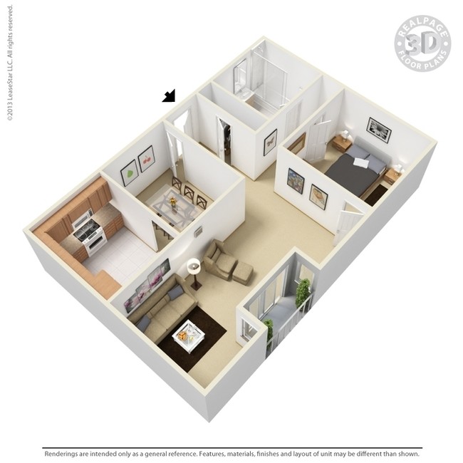 Floorplan - Monarch Terrace Apartments
