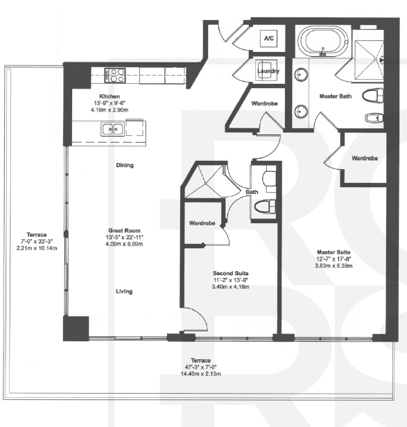 2BR/2BA - Beach Club One