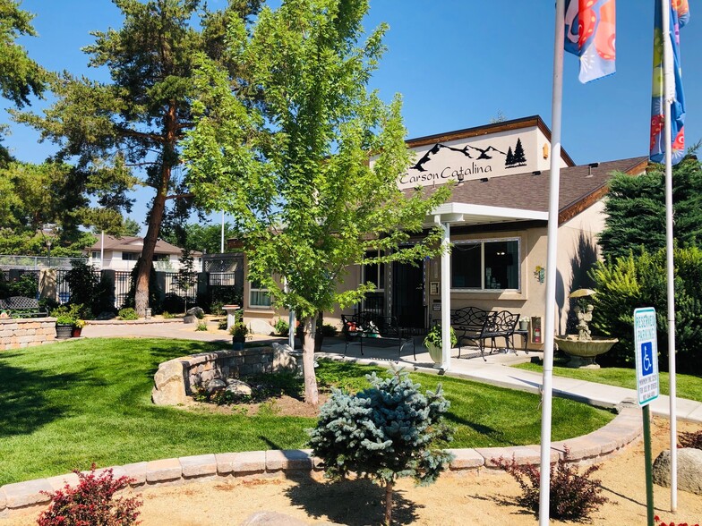 Rental Center with New Landscaping and Walkways - Carson Catalina Apartments