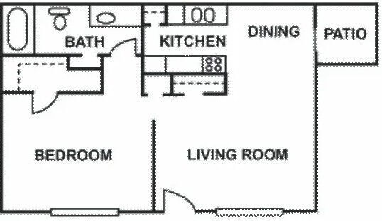 Floorplan - Falls of Deer Park Apartments