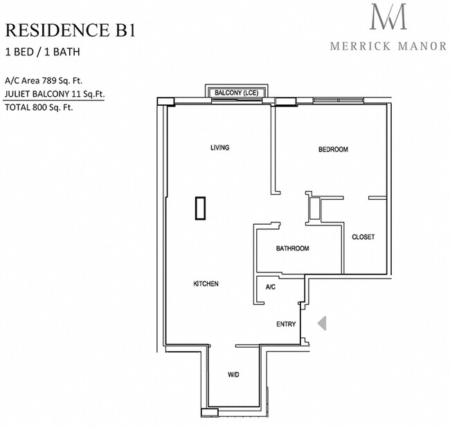 Floorplan - Merrick Manor Condominium