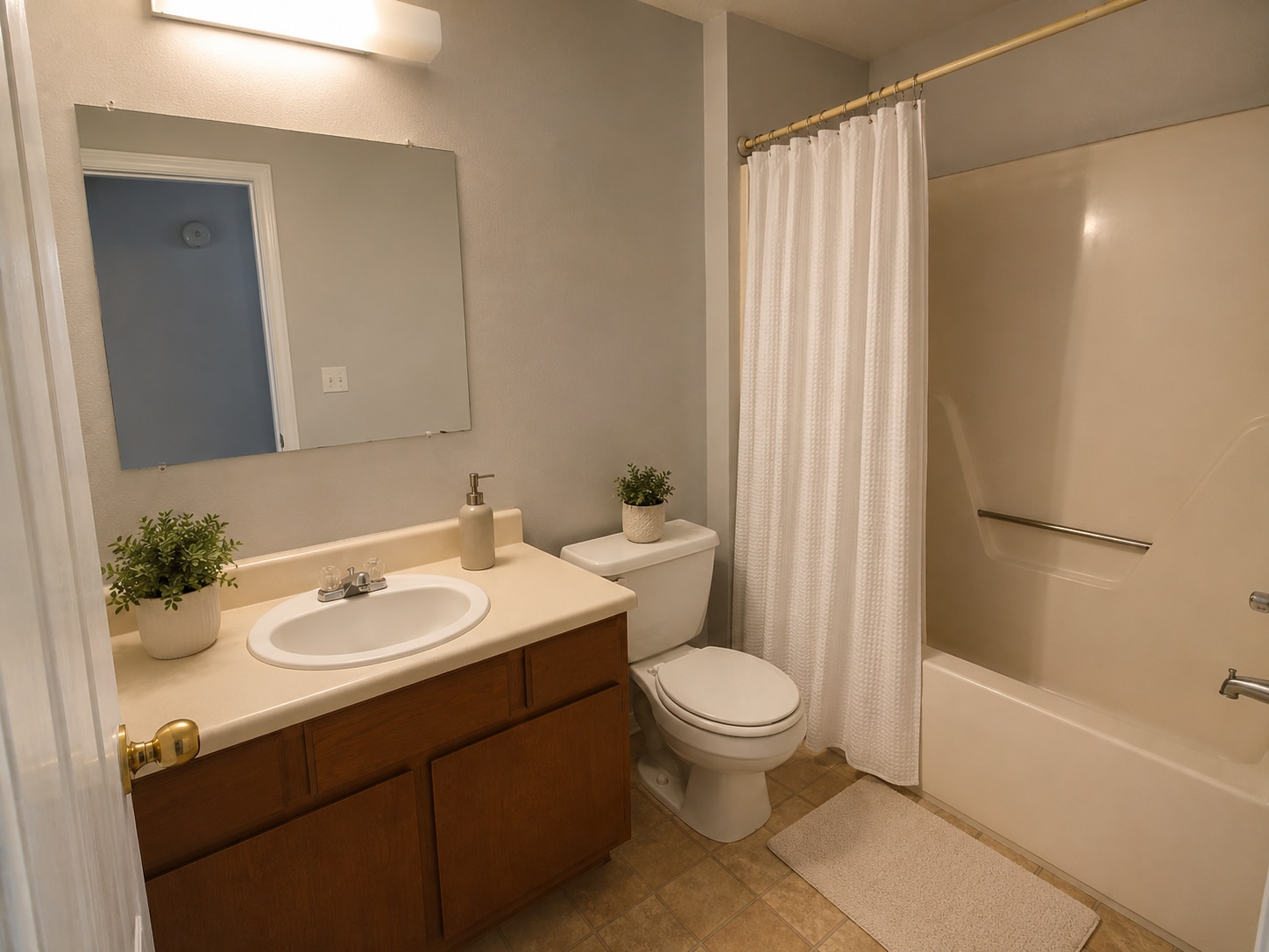 Bathroom (Virtually Staged) - 137 Angela Dr