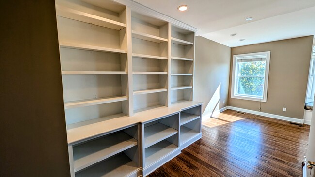 Built-in Shelving Upstairs - 614 Maryland Ave NE