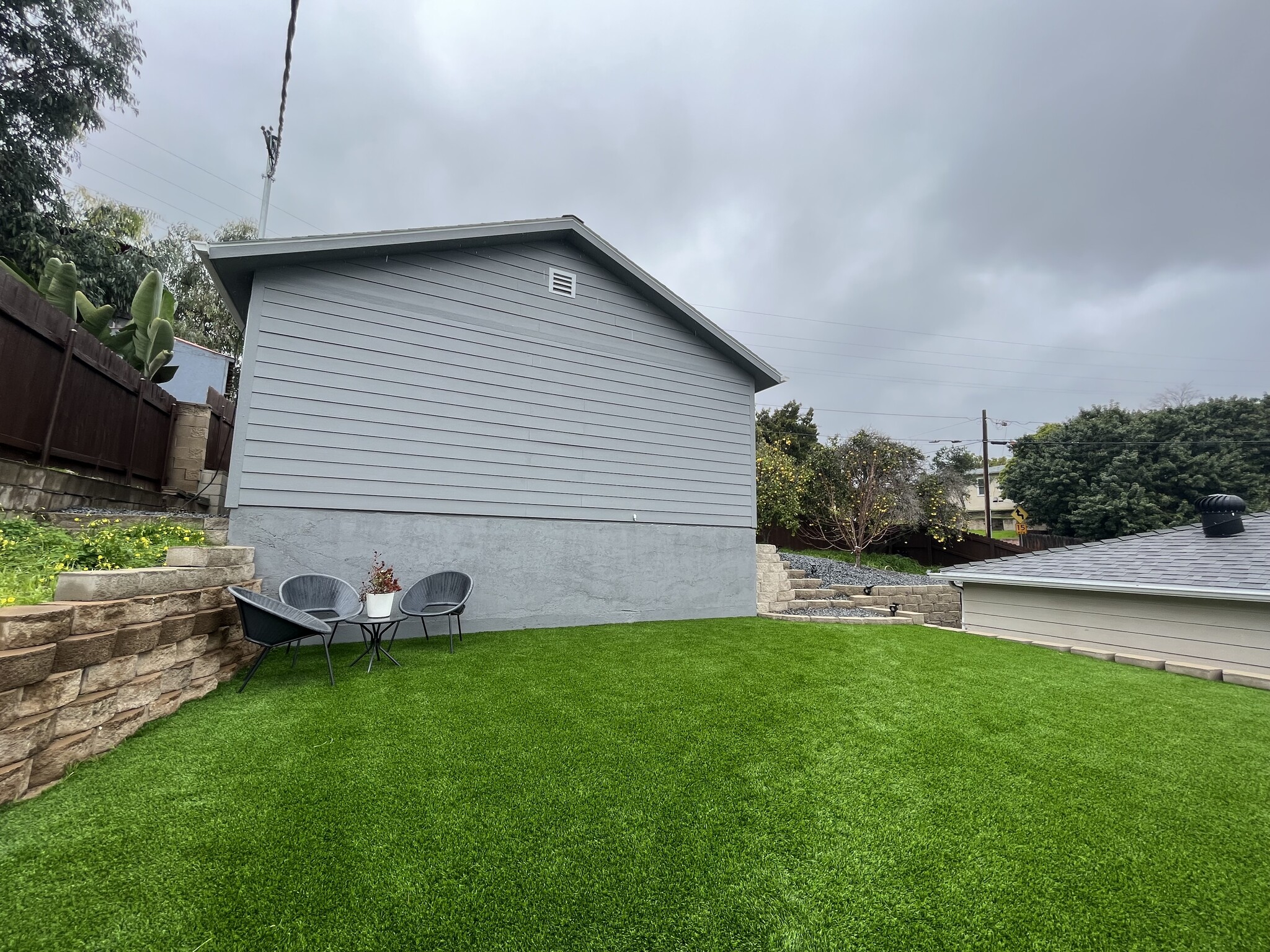 Shared artificial turf area - 6578 Malcolm Drive