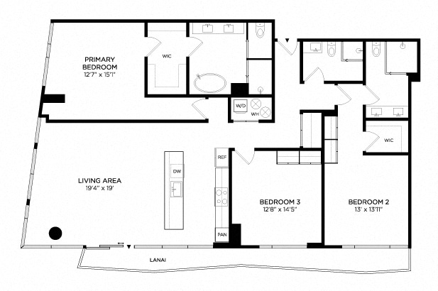 Floorplan - Lilia Waikiki