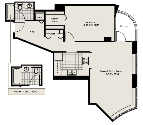 1BR/1BA - 400 N LaSalle St
