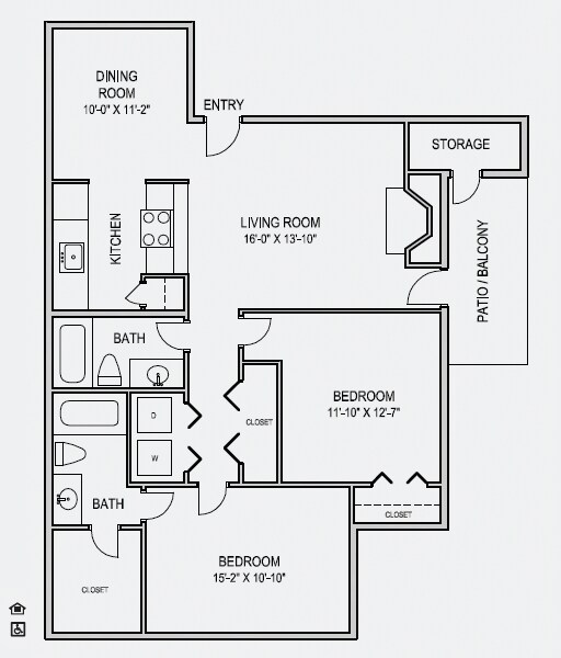 2BR/2BA - Casa Agave