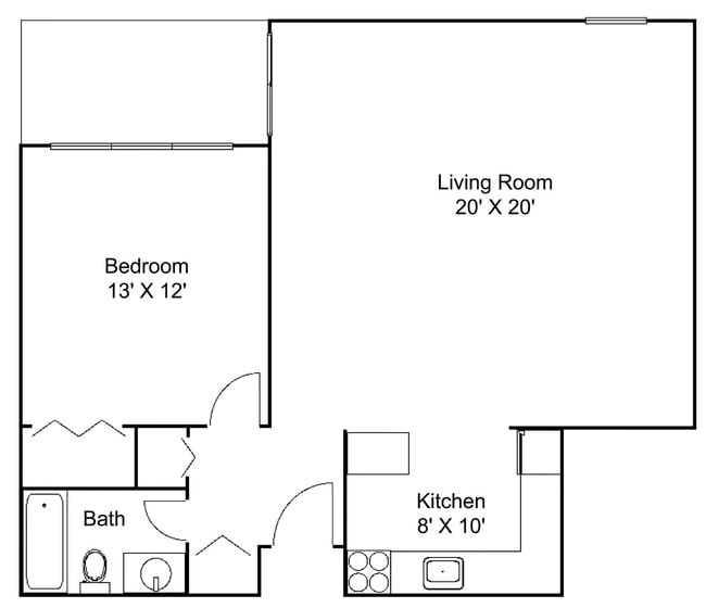 Floorplan - Hillsborough Apartments