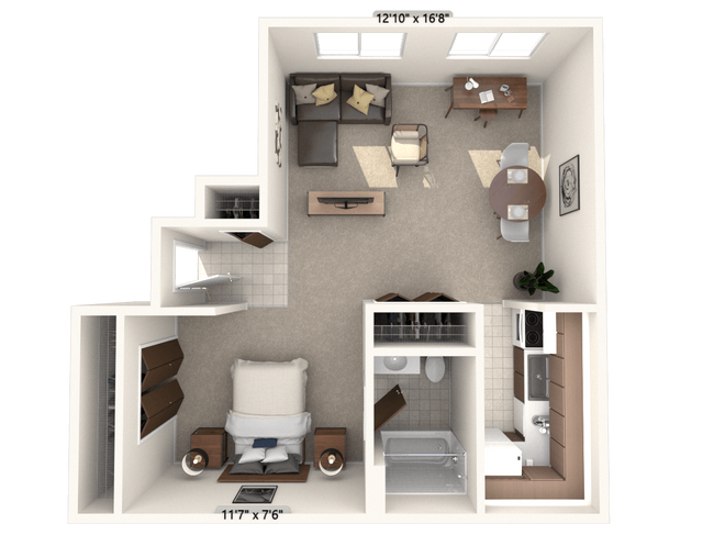 Floorplan - Bavarian Village Apartments