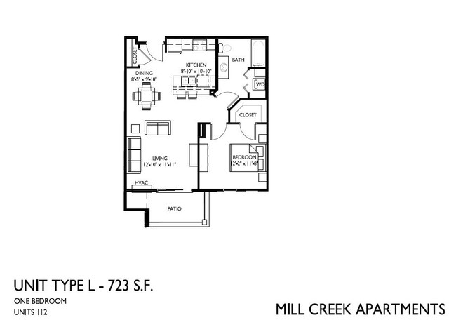 Floorplan - Mill Creek Apartments