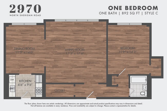 Floorplan - 2970 N Sheridan