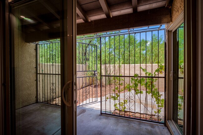 Rear Covered Patio with Security Gate - 5319 E Beverly Fair Dr