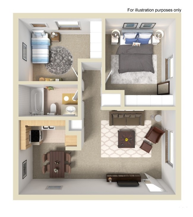 Floorplan - Cedar Villa Senior Apartments 55+