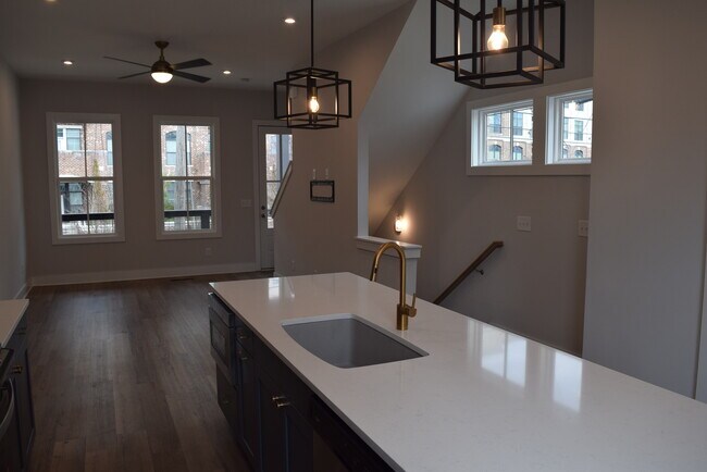 Kitchen and living - 1233 Cushenberry Ln