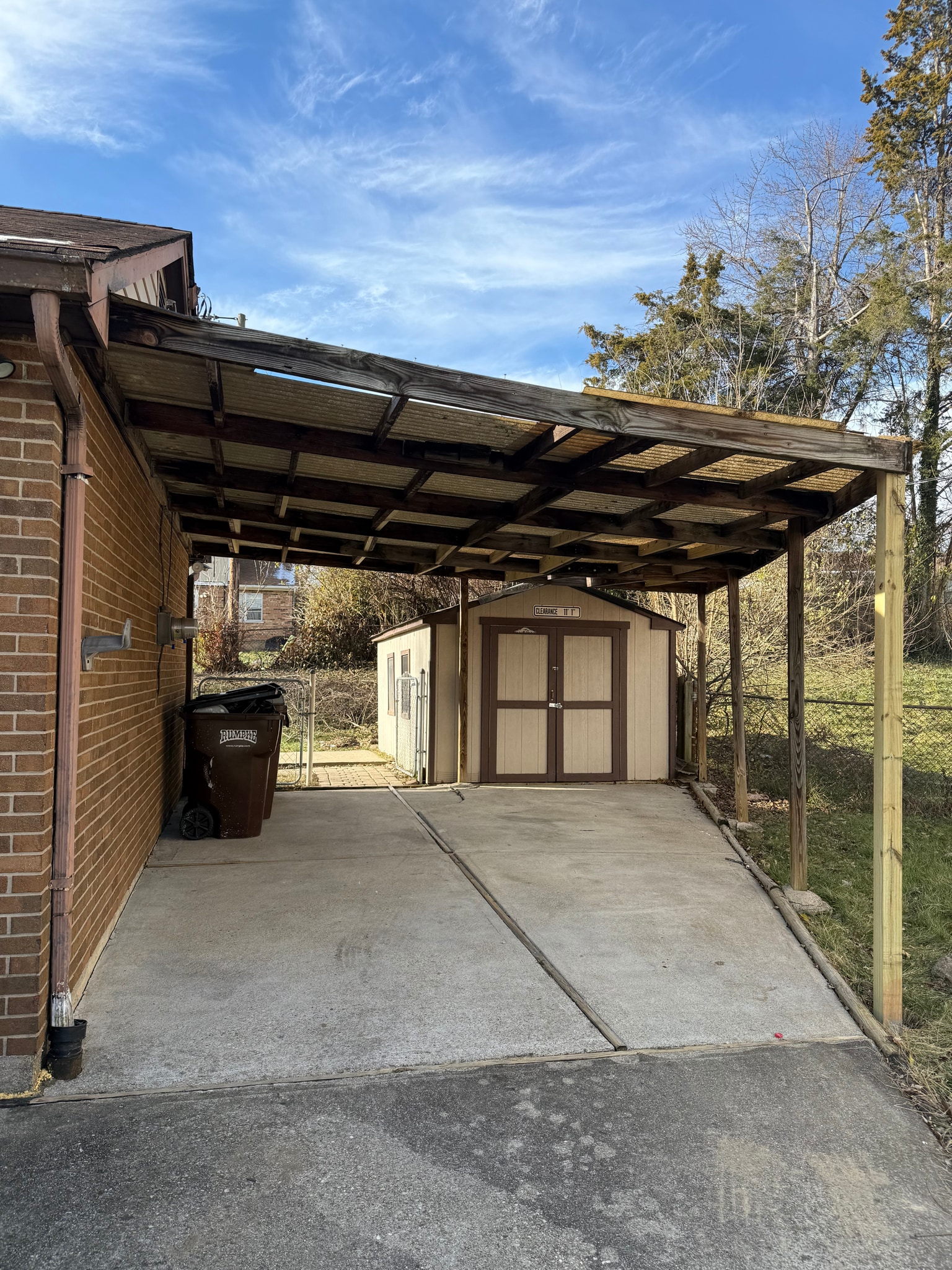 CARPORT AREA - 581 Bessinger Dr