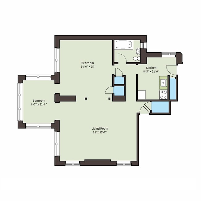 Floorplan - 5049 S. Drexel Boulevard