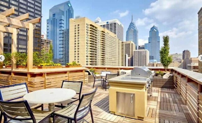 bbq area on rooftop - 2017 Chestnut St