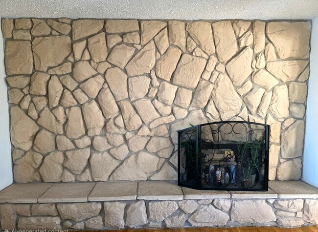 Upstairs Living Room Fireplace - 1409 2nd West Hill Dr