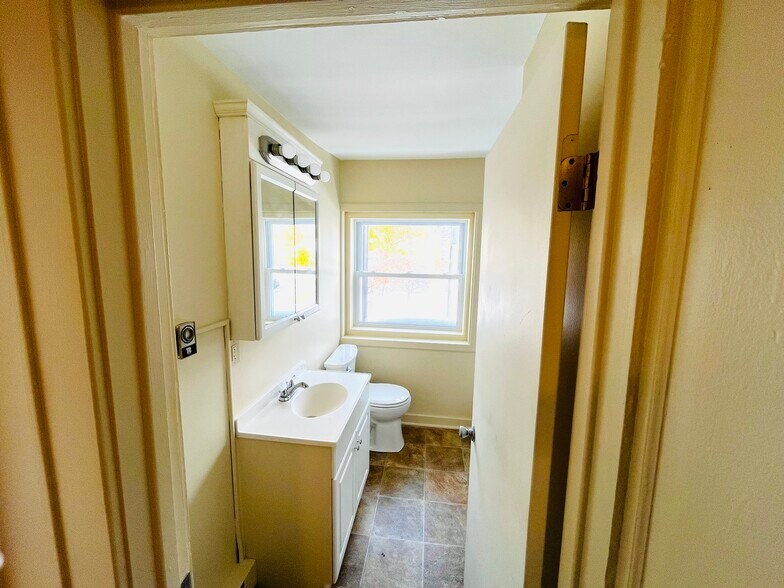 Bathroom view from hallway - 1159 E Main St
