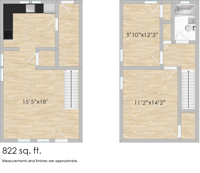 Floorplan - 527-533 Des Plaines Ave. and 7624-7626 Wilcox