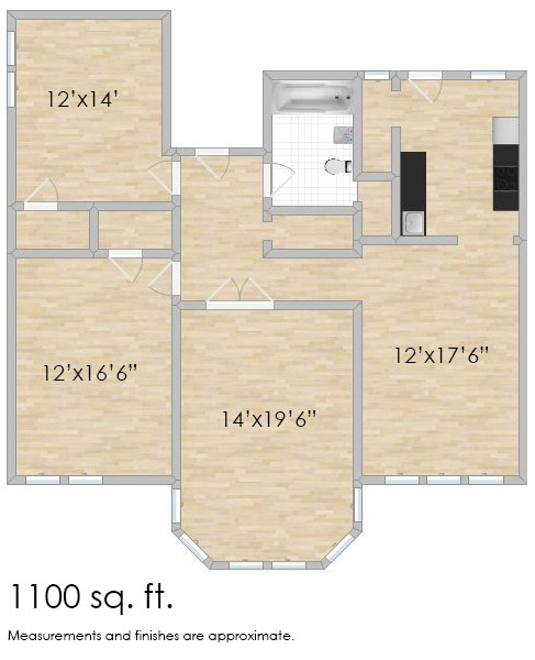 Floorplan - 1412-1414 N. Austin Blvd.