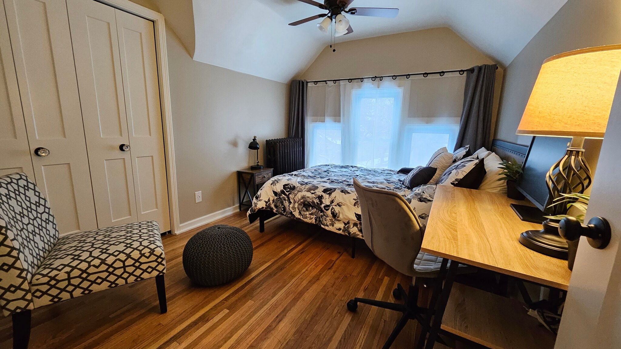 Evening Ambience with Warm Lighting in Front Bedroom - 1901 -2301 Fillmore Street NE Minneapolis, MN 55418