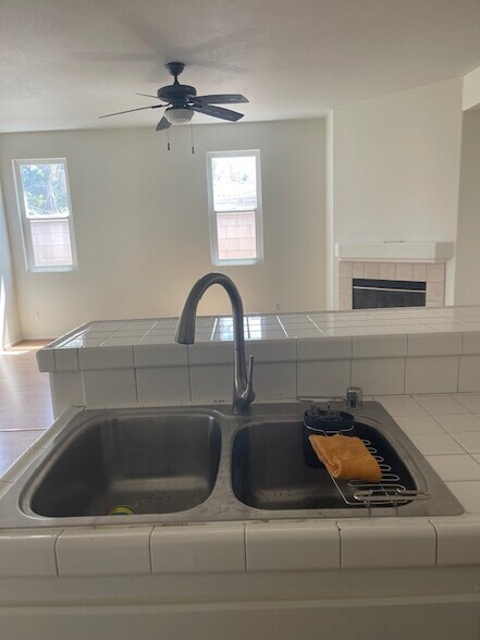 Fireplace in kitchen - 3141 Thoroughbred St
