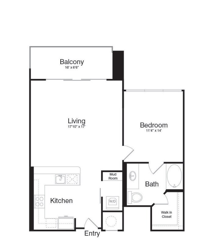 Floorplan - The Katy at Victory Park