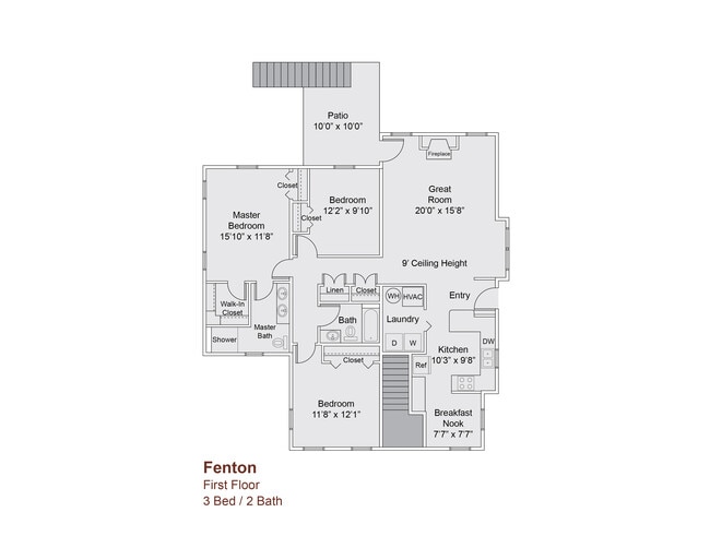 Fenton 1st Floor - The Courts at Lime Spring