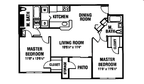 2BR/2BA - The Gables at Lakeside