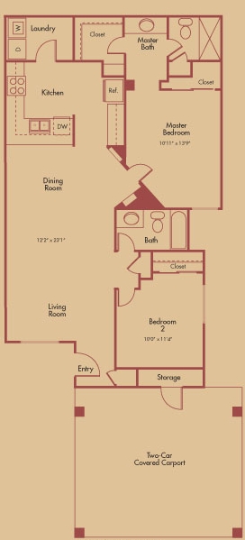 2BR/2BA - Sierra Verde