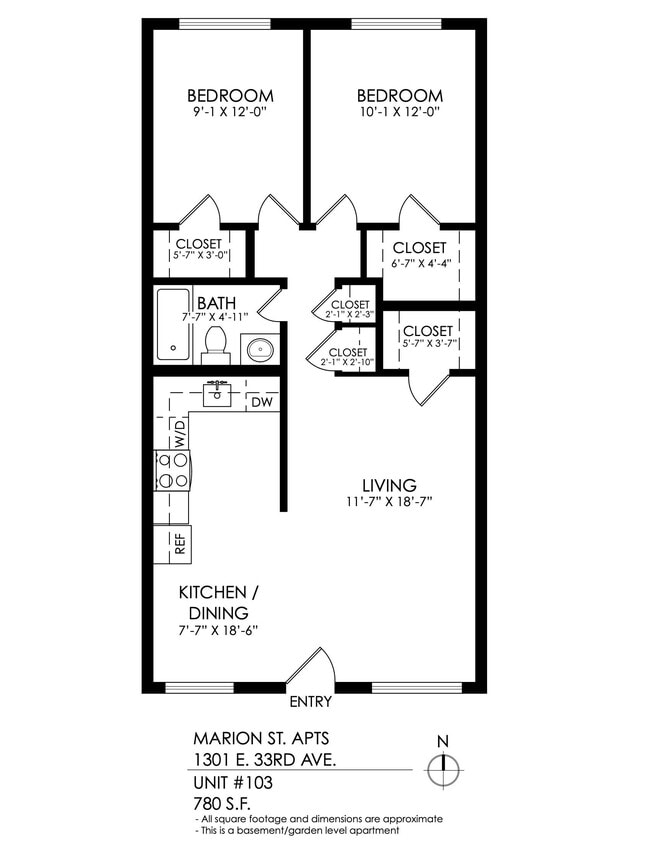Floorplan - Marion Street Apartments