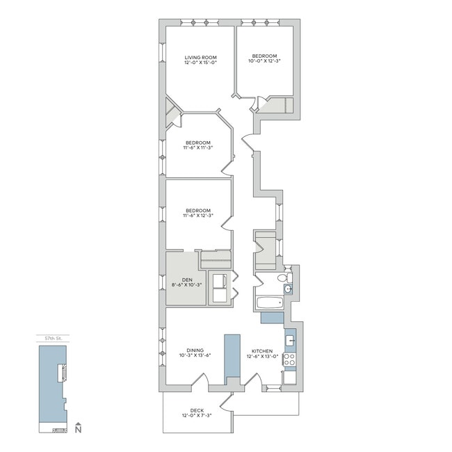 Floorplan - 1321 E. 57th St