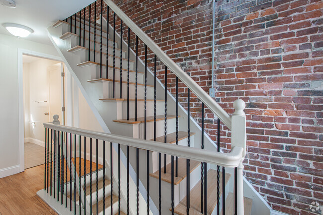 staircase - Amoskeag Apartments