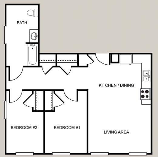 2BR/1BA - 98 Water Street Apartments