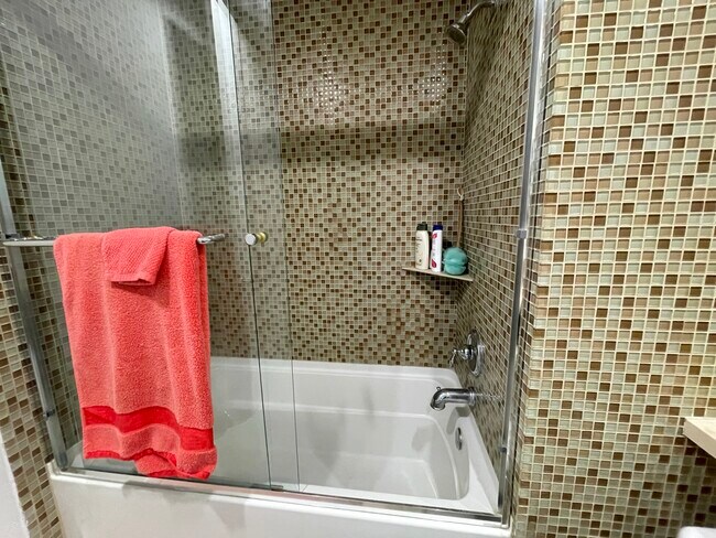 Granite tile shower - 637 S Fairfax Ave