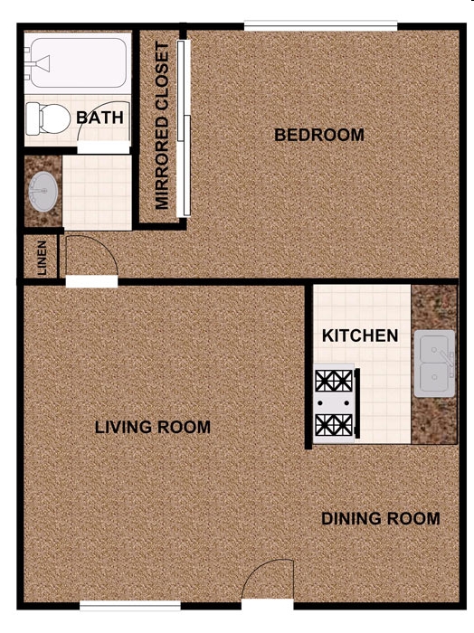 1BR/1BA - The Promenade