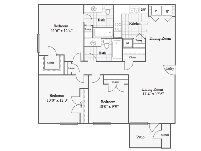 Floorplan - Radius at The Domain