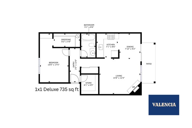 1x1 Deluxe l 735 sq ft l Valencia - Valencia Apartments