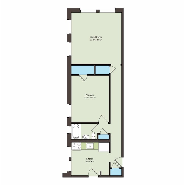 Floorplan - 918 E. Hyde Park Boulevard