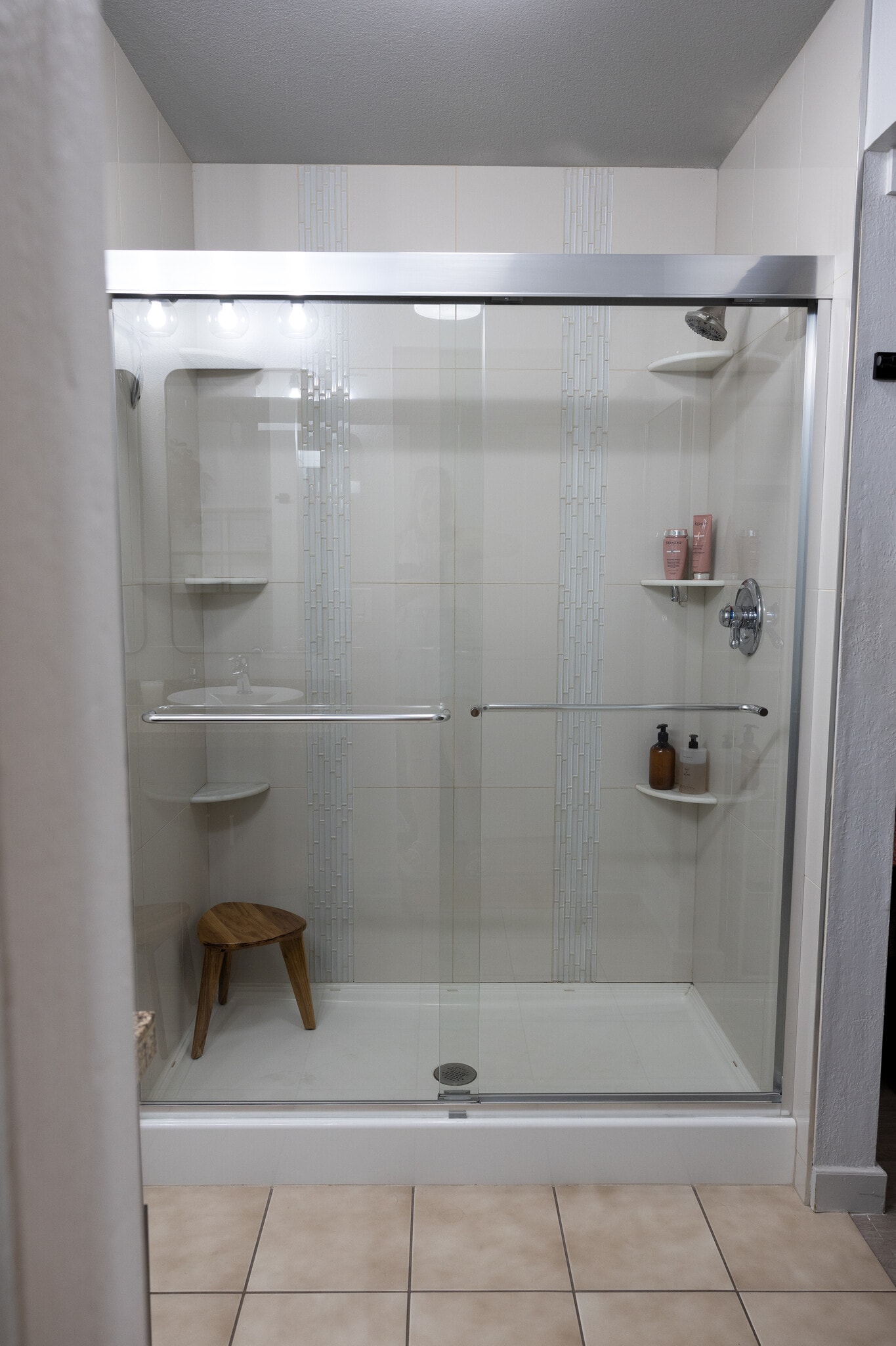 Primary spacious shower - 1441 Central St