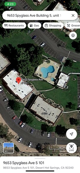 Building and swimming pool - 9653 Spyglass Ave